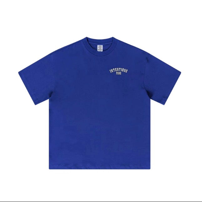 Royal blue-Oversized Tee