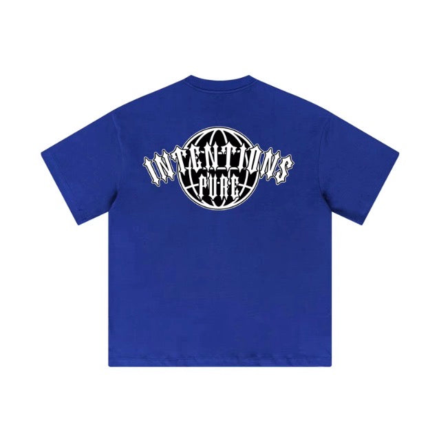 Royal blue-Oversized Tee