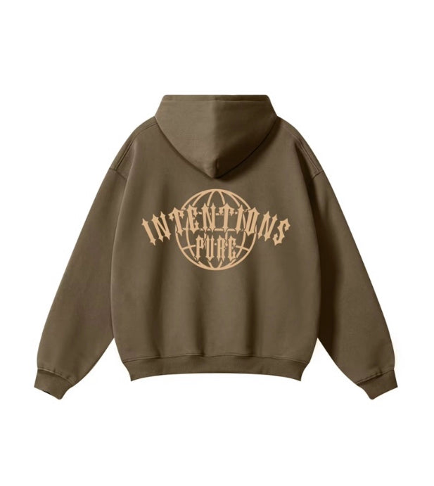Intentions Pure Hoodie - Essential Brown