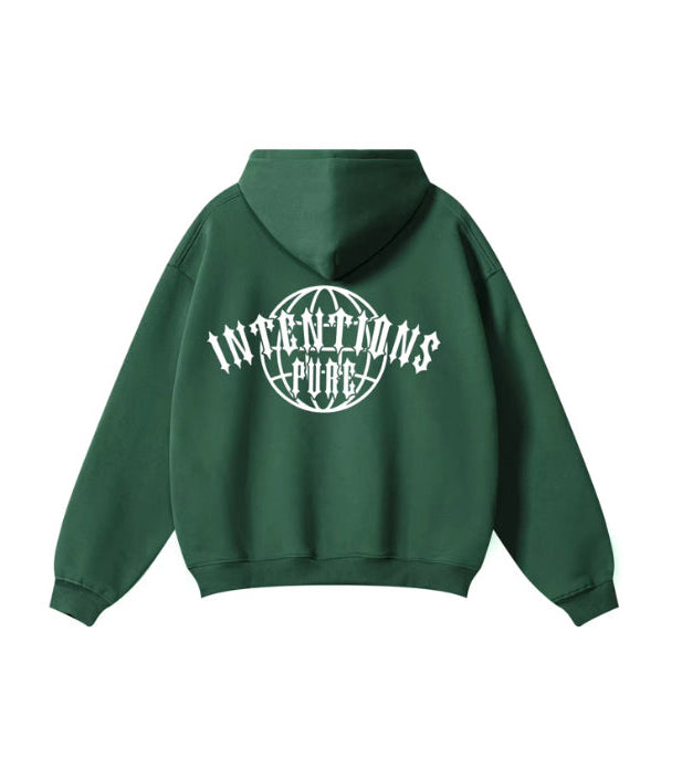 Intentions Pure Hoodie - Forest Green