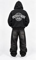 Zip-Up Hoodie - Obsidian Black