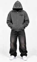 Zip-Up Hoodie - Ash Gray