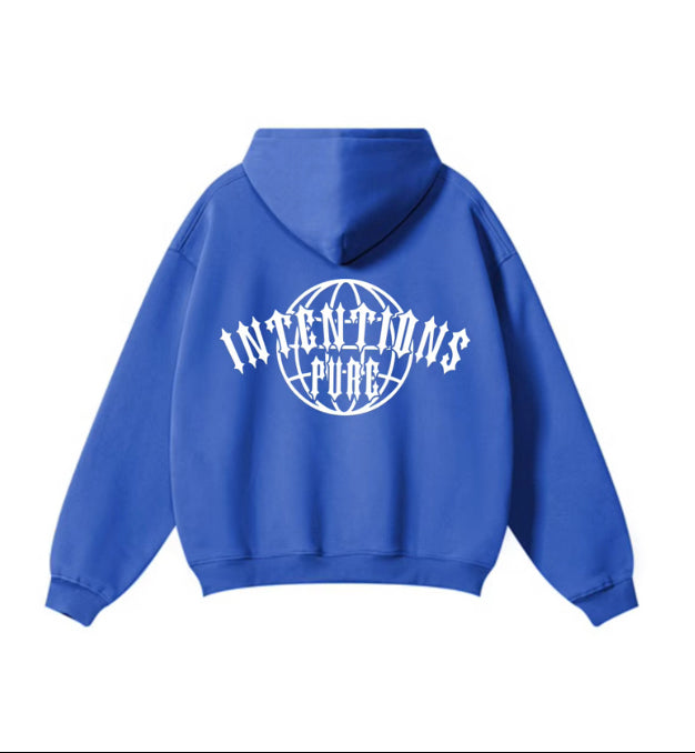 Intentions Pure Hoodie - Bright Blue