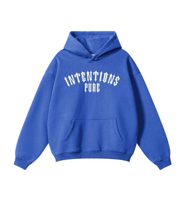 Intentions Pure Hoodie - Bright Blue