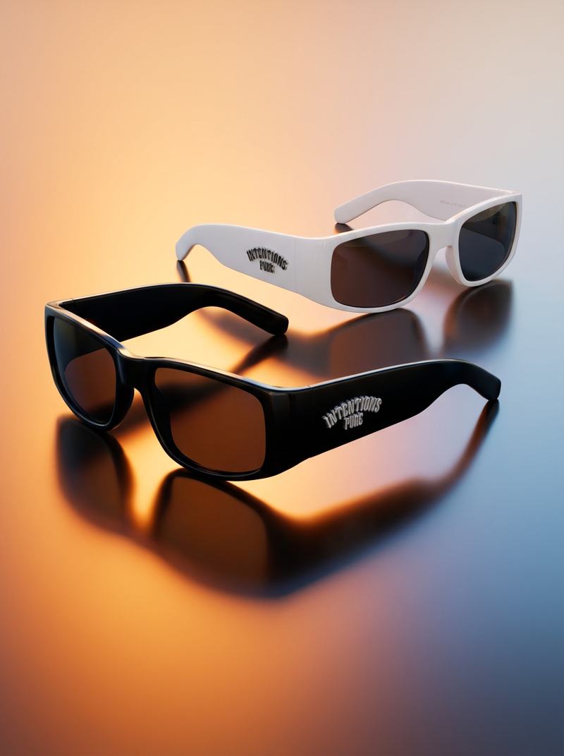 WHITE BLACK SIGNATURE SUNGLASSES