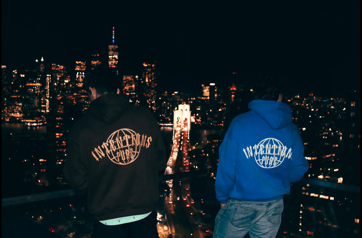 Intentions Pure Hoodie - Bright Blue