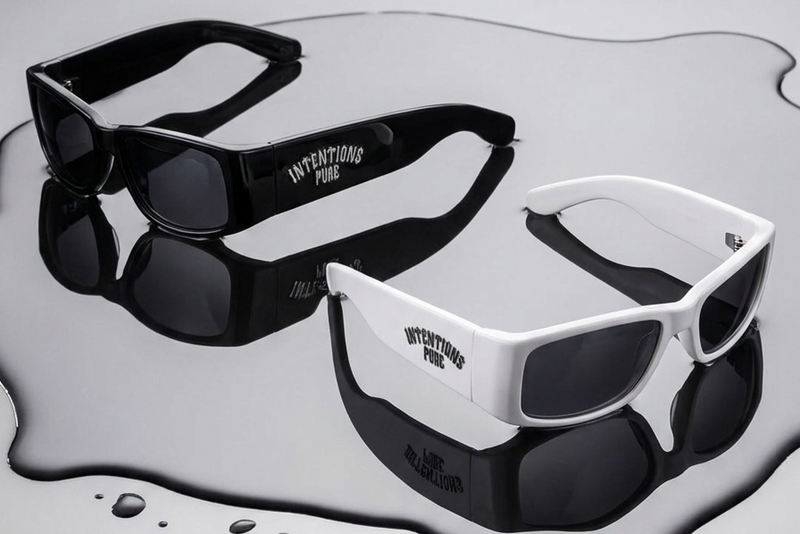 WHITE BLACK SIGNATURE SUNGLASSES