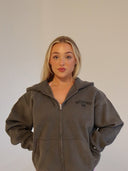 Intentions Pure Zip-Up Hoodie - Ash Gray