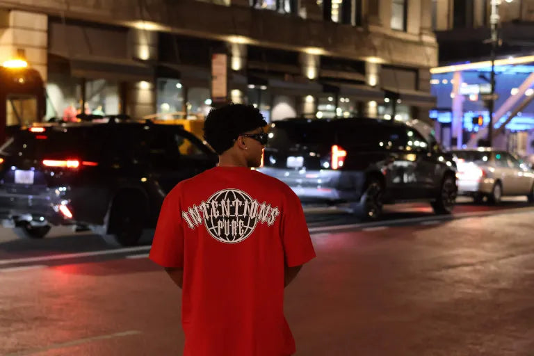 Oversized Tee - Inferno Red